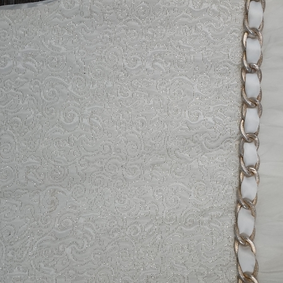 Girls size 10 American Princess Ivory/ gold dress. Beautiful. Drycleaned. - Picture 4 of 5